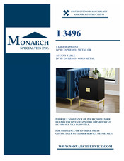 Monarch Specialties D90F8UWK Instructions D'assemblage