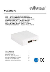 Velleman VGA2HDMI Mode D'emploi