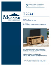 Monarch Specialties I 2744 Instructions D'assemblage