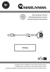 Maruyama TPP2630 Manuel Du Propriétaire