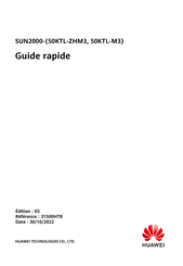 Huawei SUN2000-50KTL-M3 Guide Rapide