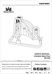 Costway Bountech OP3798 Mode D'emploi