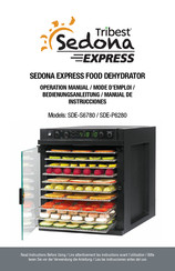 Tribest SEDONA EXPRESS SDE-S6780 Mode D'emploi