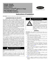 Carrier Comfort 24ABC62 Instructions D'installation