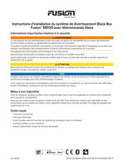 Fusion Black Box BB100 Instructions D'installation