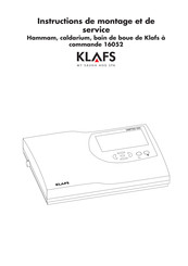 Klafs 16052 Instructions De Montage Et De Service