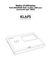 Klafs 18033 Notice D'utilisation