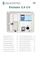 Aquacontrol Exclusiv 2,4 Mode D'emploi