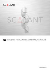 SCALANT SCARVO L 180 Instructions D'installation