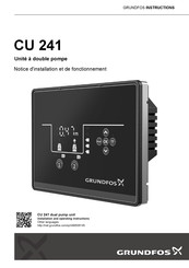 Grundfos CU 241 Notice D'installation Et De Fonctionnement