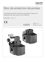 Bosch rexroth DBA 1X/ E Serie Notice D'utilisation