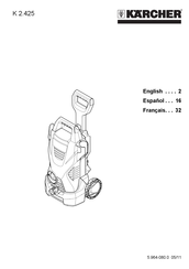 Kärcher K 2.425 Manuel D'utilisation