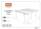 Trigano Jardin Mistral Double J-87902P1 Mode D'emploi