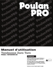 Poulan Pro 967330901-00 Manuel D'utilisation