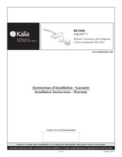 Kalia UMANI BF1068-110 Instructions D'installation - Garantie