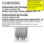 CORNING FO4-W Instructions De Montage