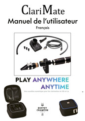 BUFFET CRAMPON ClariMate Manuel De L'utilisateur