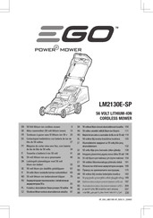 Ego Power+ LM2130E-SP Traduction De La Notice D'origine