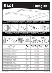 Yakima K441 Notice De Montage