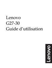 Lenovo 66E7-G C2-WW Serie Guide D'utilisation