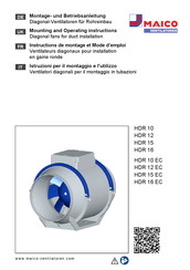 Maico ECR 25 EC Instructions De Montage Et Mode D'emploi