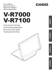 Casio V-R7100 Manuel De L'utilisateur