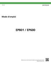 Shimano EP600 Mode D'emploi