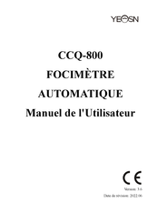 Yeasn CCQ-800 Manuel De L'utilisateur