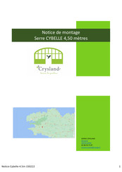 Serres Crysland CYBELLE 4,50 Notice De Montage