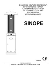 Vente Unique SINOPE Manuel D'utilisation