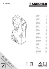 Kärcher K 2 Basic Manuel D'utilisation
