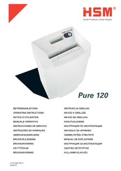 HSM Pure 120 Notice D'utilisation