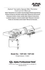 Alpha VSP-320 Manuel D'instructions