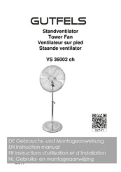 GUTFELS VS 36002 ch Instructions D'utilisation Et D'installation