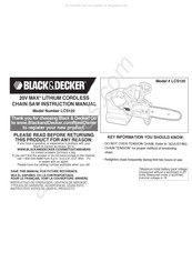 Black & Decker LCS120 Mode D'emploi