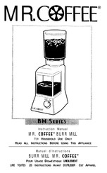 Mr. Coffee BM Serie Manuel D'instructions