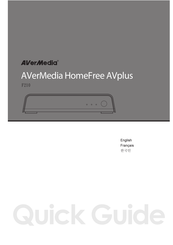 Avermedia HomeFree AVplus F210 Guide D'installation Rapide