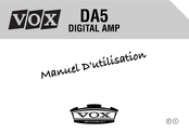 Vox DA5 Manuel D'utilisation