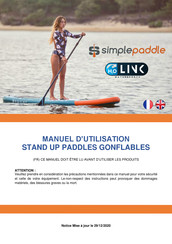 SIMPLE PADDLE RACE 12'6 SP Manuel D'installation