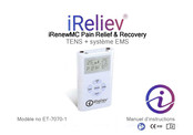 iReliev iRenew Pain Relief & Recovery ET-7070-1 Manuel D'instructions