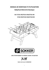 SOKKER STL02-OAK Manuel De Montage Et D'utilisation