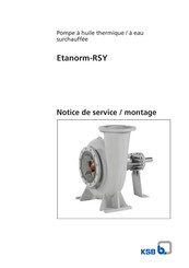 KSB Etanorm-RSY Notice De Service / Montage