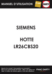 Siemens LR96CBS20 Manuel D'utilisation Et Notice D'installation