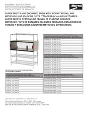 Metro HSX1836-EKIT-UK Instructions D'assemblage