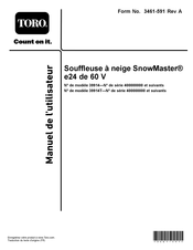 Toro SnowMaster e24 39914 Manuel De L'utilisateur