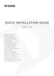 D-Link DWA-182 Guide D'installation Rapide