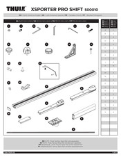 Thule XSPORTER PRO SHIFT 500010 Mode D'emploi