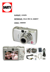 Canon Digital IXUS 950 IS Guide D'utilisation