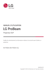 LG ProBeam BU70QGA-GL Manuel D'utilisation
