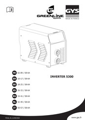 GYS GreenLine INVERTER 5300 Mode D'emploi